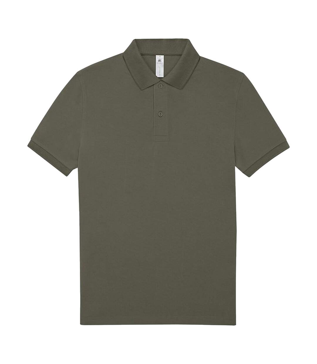 Mens polo shirt camo green B&C