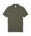 Mens polo shirt camo green B&C