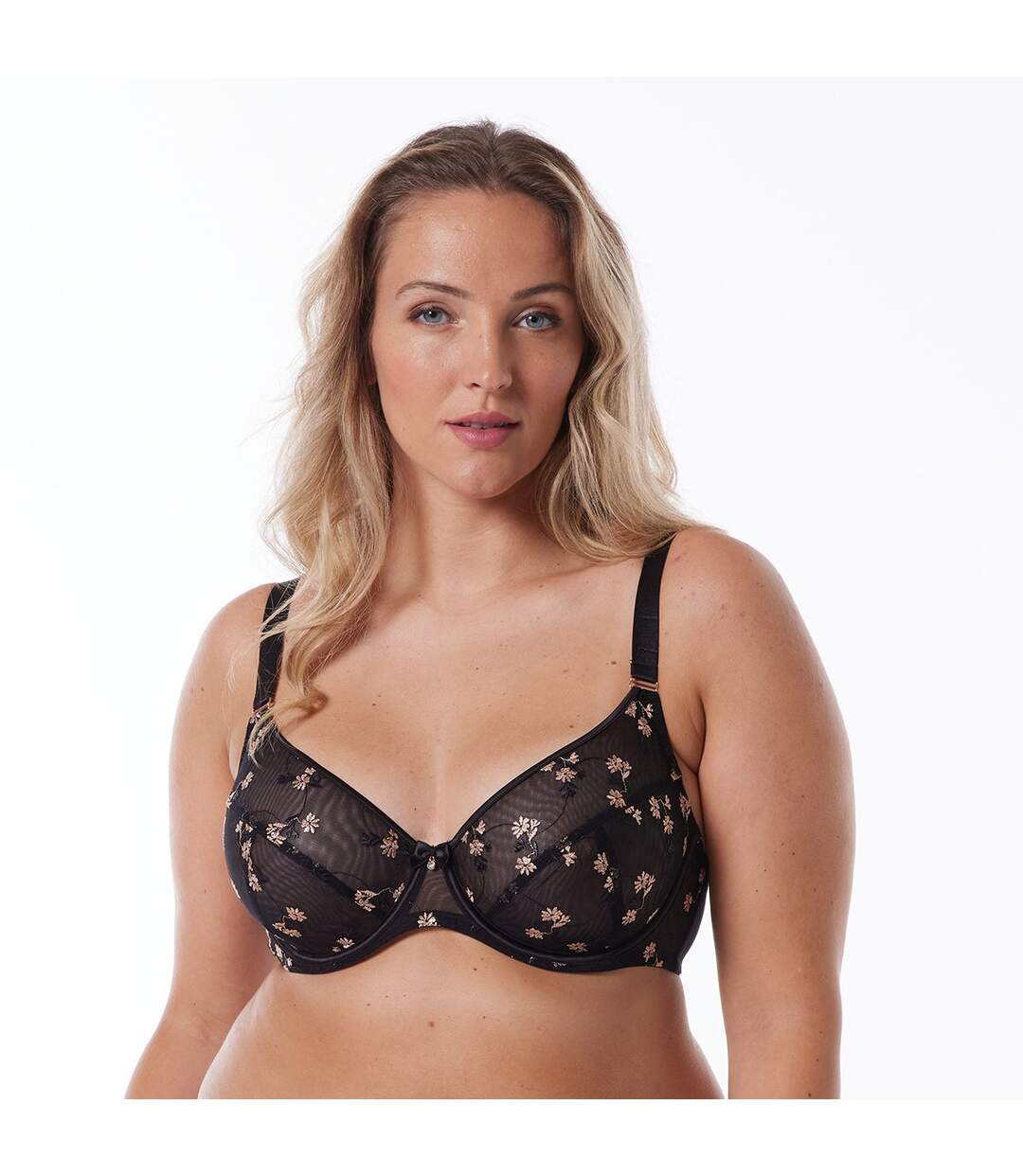 Soutien-gorge armature grand maintien noir Coeur Joyeux