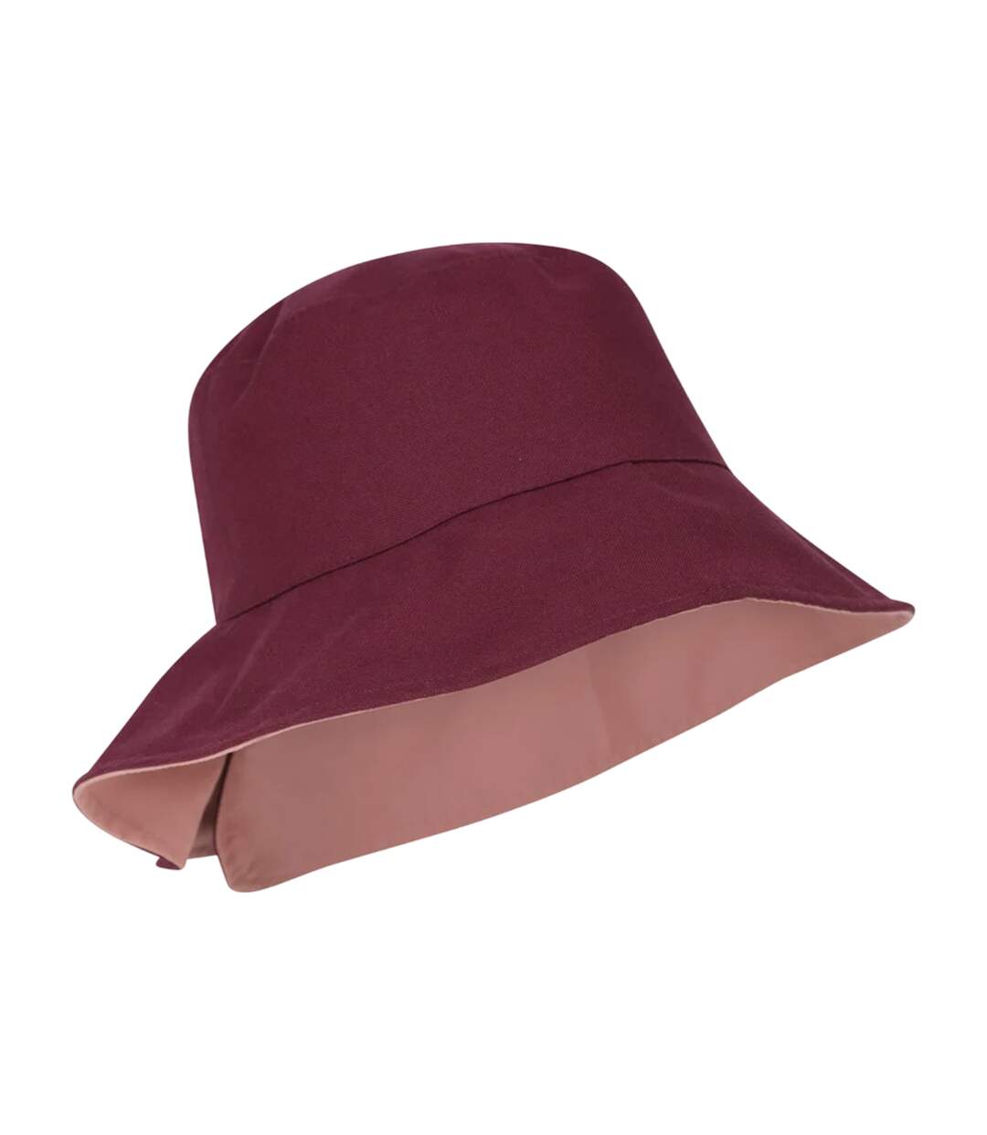 Womens/ladies Plain Reversible Bucket Hat Dusky Purple Mountain Warehouse-1