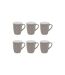 Lot de 6 Mugs Colorama 38cl Gris