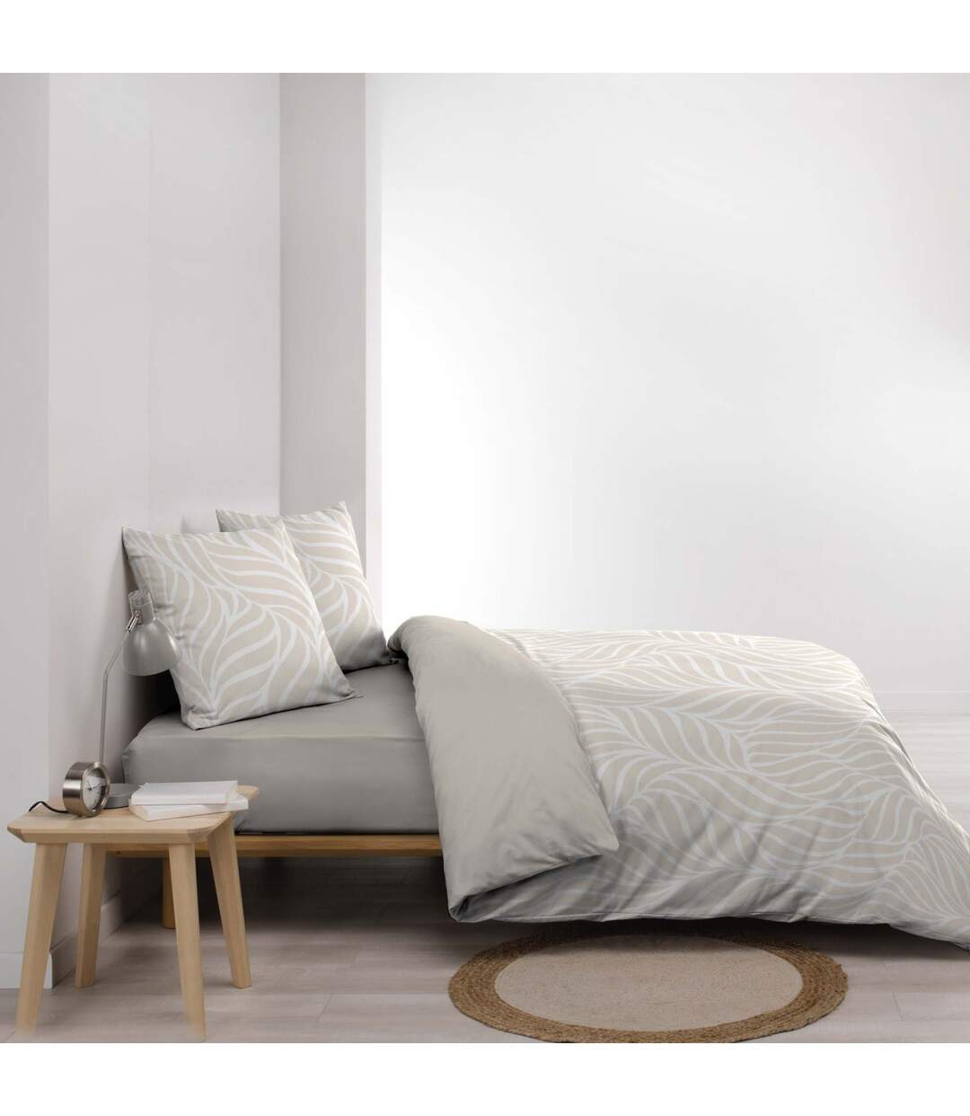 Parure de Lit 3 Pièces Morgane 260x240cm Naturel-3