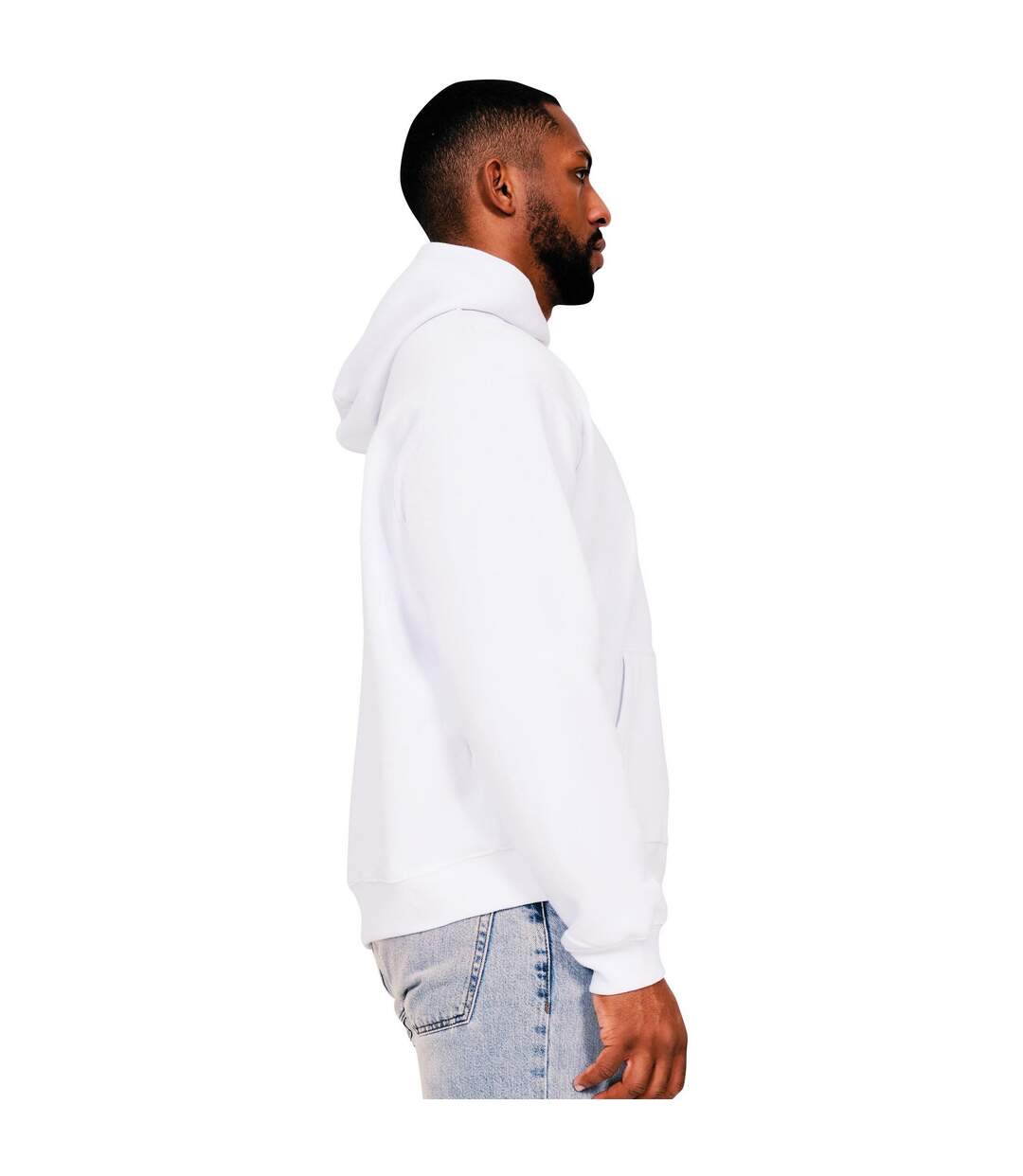 Sweat à capuche homme blanc Casual Classics-3