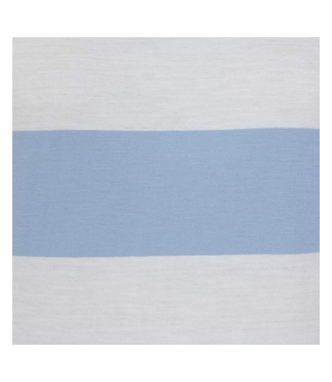 Womens/ladies Striped T-shirt Sky Lazy Jacks-3