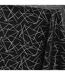 Nappe Antitache Imprimé Mikado 140x240cm Noir & Argent-3