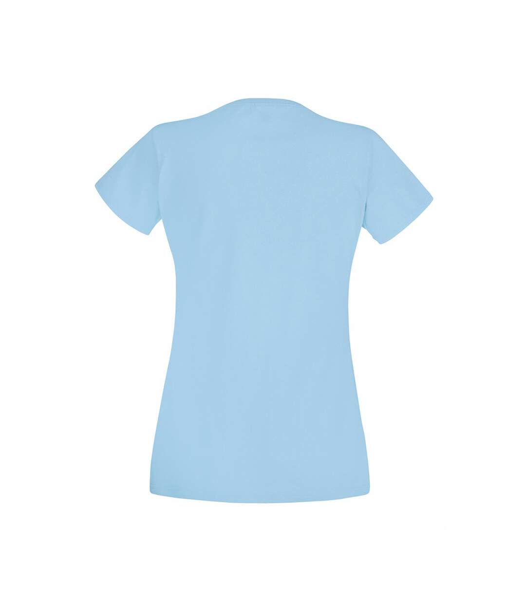 T-shirt manches courtes femme bleu clair Fruit of the Loom-2