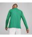 Mens Teamfinal Quarter Zip Training Fleece Top Green Silver Puma-4
