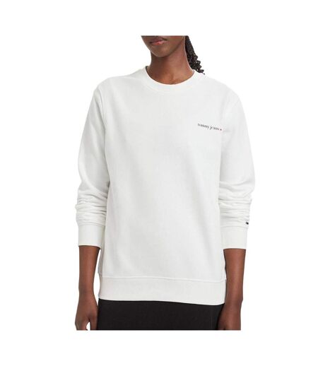 Sweat blanche femme tommy hilfiger dw0dw22829