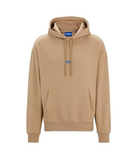 Mens Logo Hoodie Medium Beige Hugo
