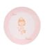 Tapis Rond Enfant Imprimé Bambini VI 160cm Rose-1