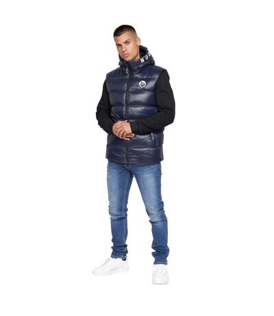 Mens Karnos Gilet Dark Navy Born Rich