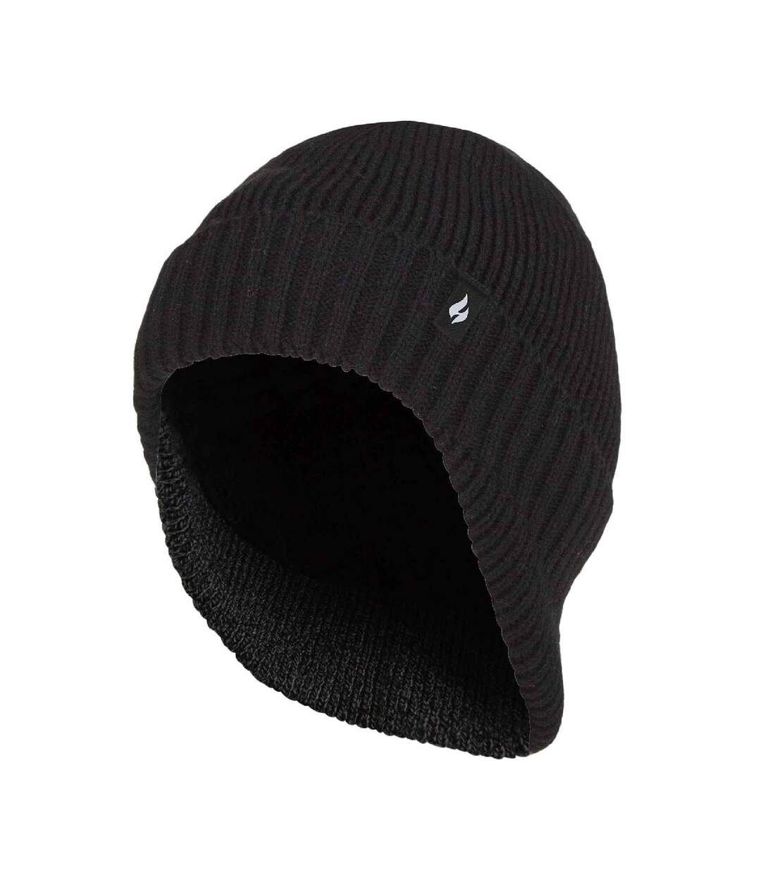 Mens Knitted Thermal Winter Warm Expedition Hat with Drop Neck-1
