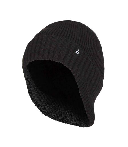 Mens Knitted Thermal Winter Warm Expedition Hat with Drop Neck