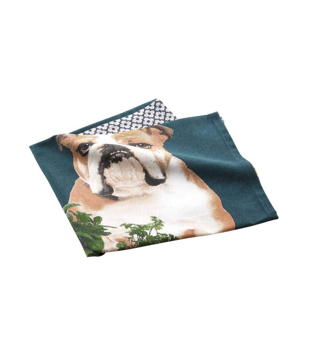 Torchon de Cuisine Imprimé Hot Dog 50x70cm Bleu-2