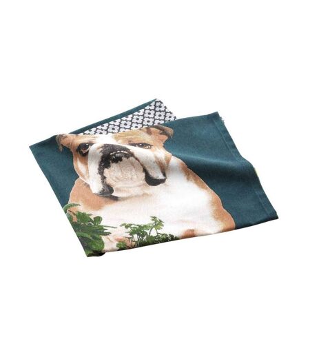 Torchon de Cuisine Imprimé Hot Dog 50x70cm Bleu