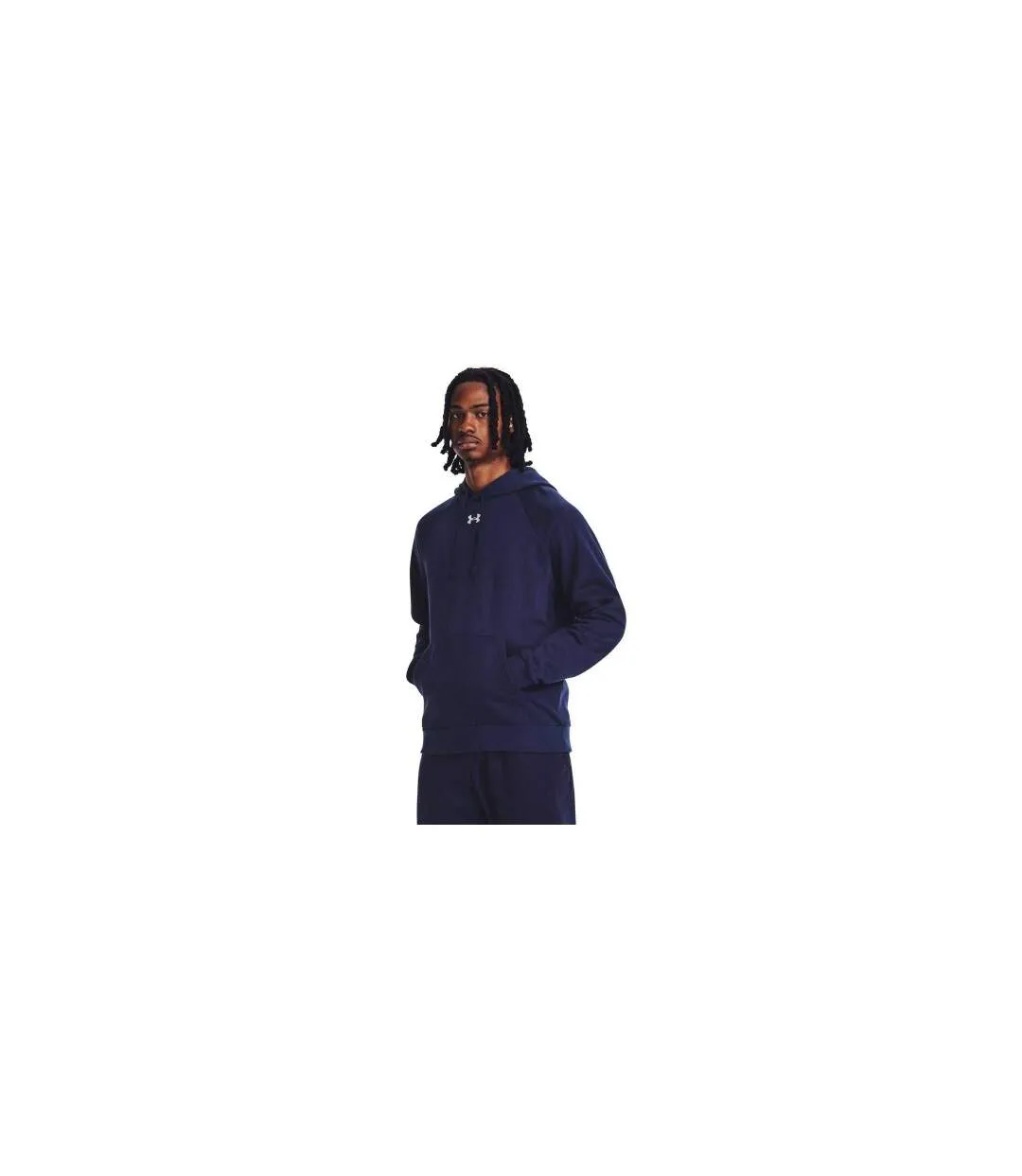 Mens Fleece Hoodie Midnight Navy Under Armour-1
