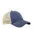 Casquette trucker bleu denim / beige gris Beechfield-1