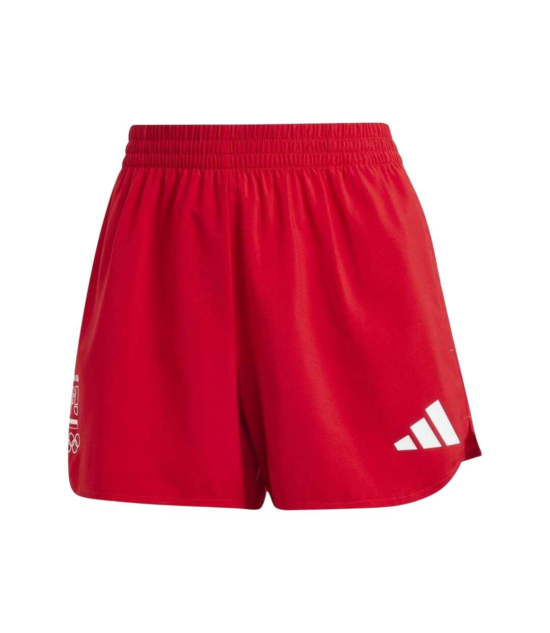 Short De Course Motif/style Pologne Femme Rouge Écarlate Adidas-2