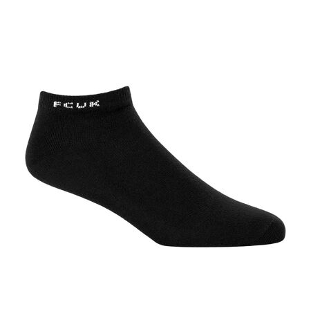 Socquettes homme gris / blanc / noir FCUK