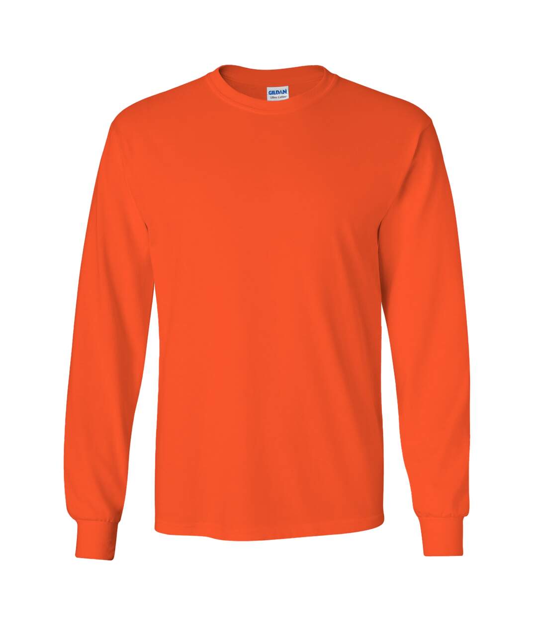 T-shirt uni à manches longues  pour homme orange Gildan