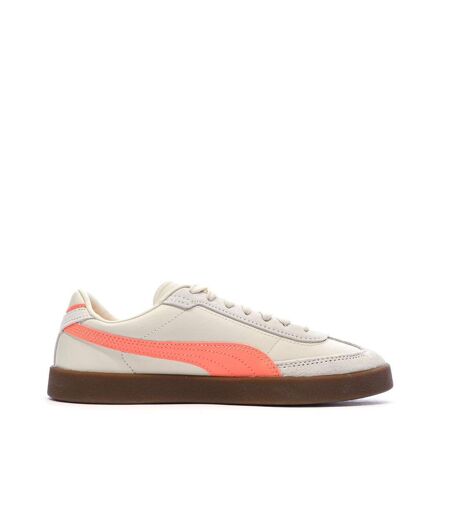 Baskets beiges/roses femme puma club ii era