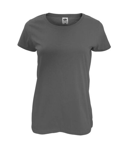 Fruit Of The Loom Womens/Ladies Short Sleeve Lady-Fit Original T-Shirt (Light Graphite) - UTRW4724