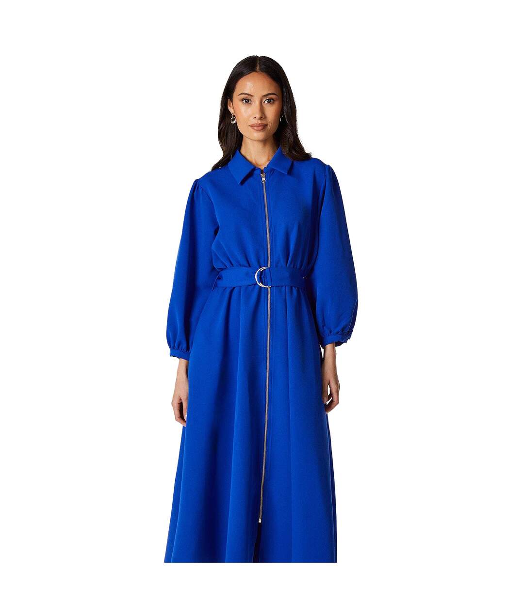 Robe mi-longue femme cobalt Principles-3