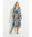 Robe longue voile crépon imprimé patchwork-1
