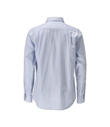 Mens Frontline Poplin Modern Shirt Light Blue Mascot