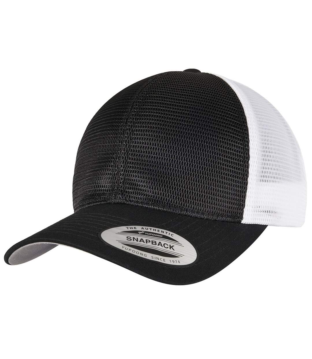 Casquette omnimesh adulte noir / blanc Flexfit-1