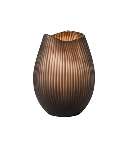 Paris Prix - Vase Design Ligne octave 31cm Marron