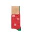 Unisex adult joyful christmas socks red/white MidOcean-2