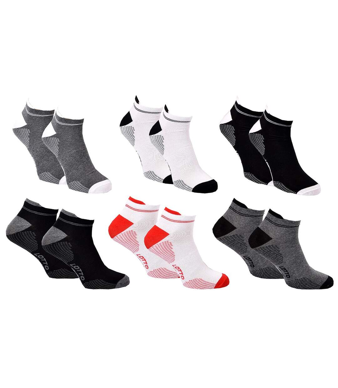 Chaussettes Homme LOTTO Pack de 6 paires SNEAKER 3414