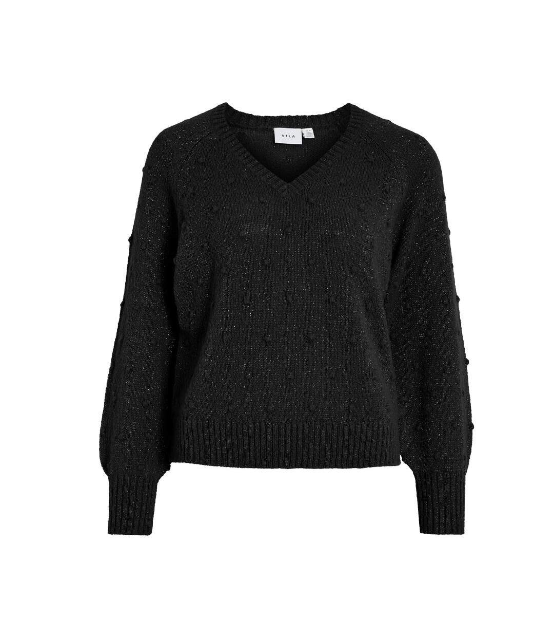 Pull noir femme vila tuli-1