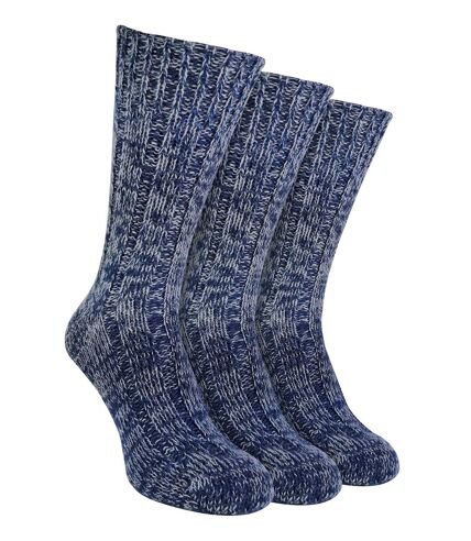 Sock Snob - 3 Paires Homme Chaussettes Laine 100% Chaudes pour Hiver