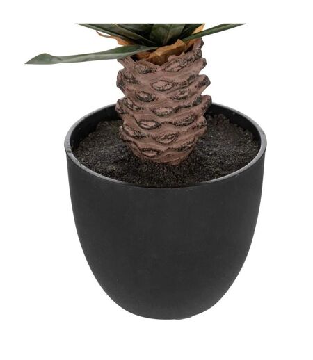 Palmier Artificiel en Pot Rivi 52cm Noir & Vert