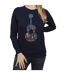 Disney Sweat-shirt à motif de guitare Coco Femmes/Dames (Bleu marine) - UTBI3540-3