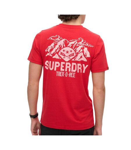 T-shirt rouge homme superdry outdoor