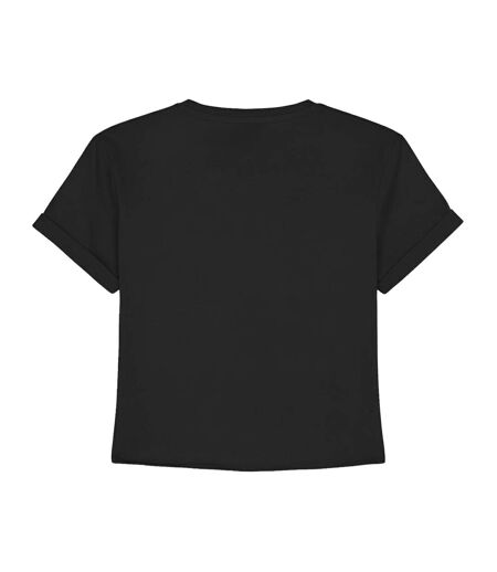 Womens/ladies Misery Crew Slaughter To Prevail Crop Top Charcoal Amplified