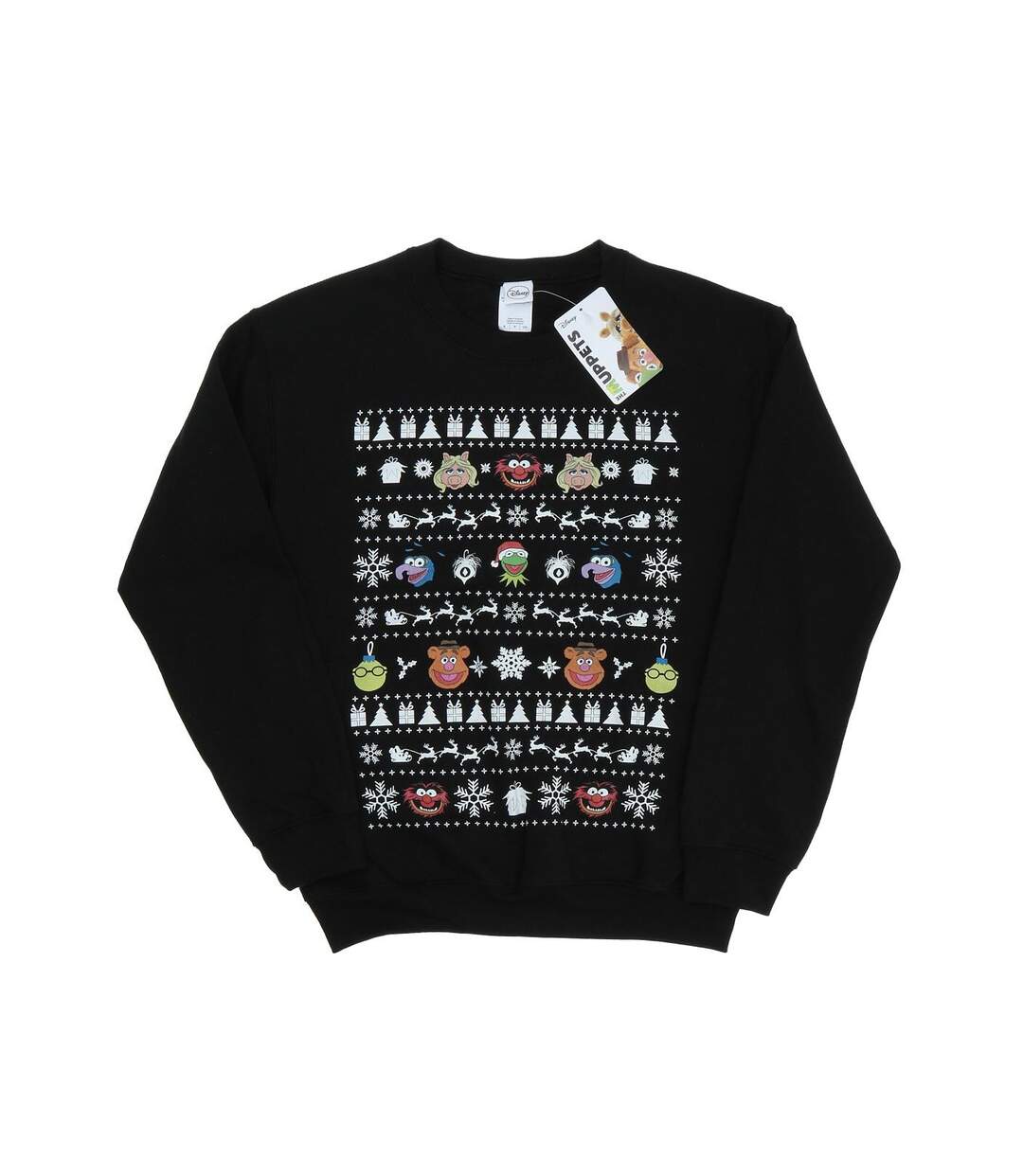 Disney - Sweat THE MUPPETS CHRISTMAS HEADS - Femme (Noir) - UTBI9357-1