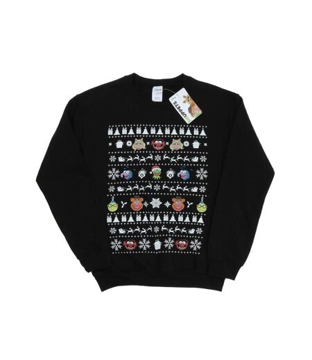 Disney - Sweat THE MUPPETS CHRISTMAS HEADS - Femme (Noir) - UTBI9357