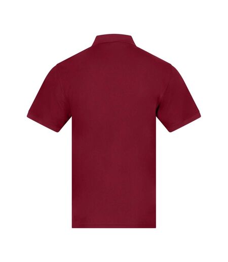 Mens Pro Piqué Moisture Wicking Polo Shirt Burgundy PRO RTX
