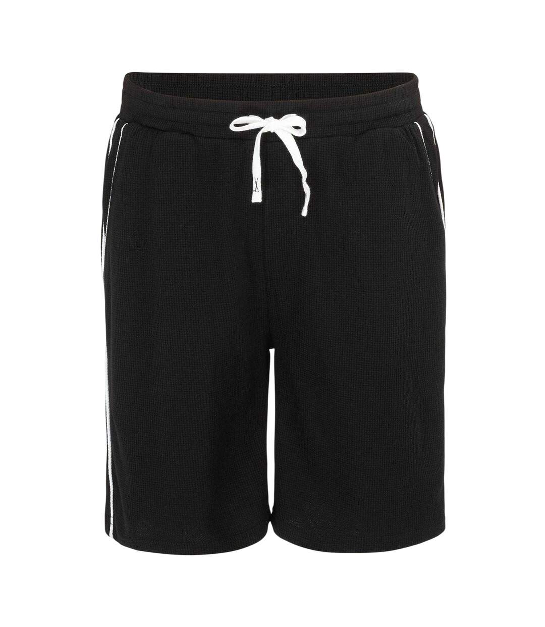 Short Homme Noir Fabric-1