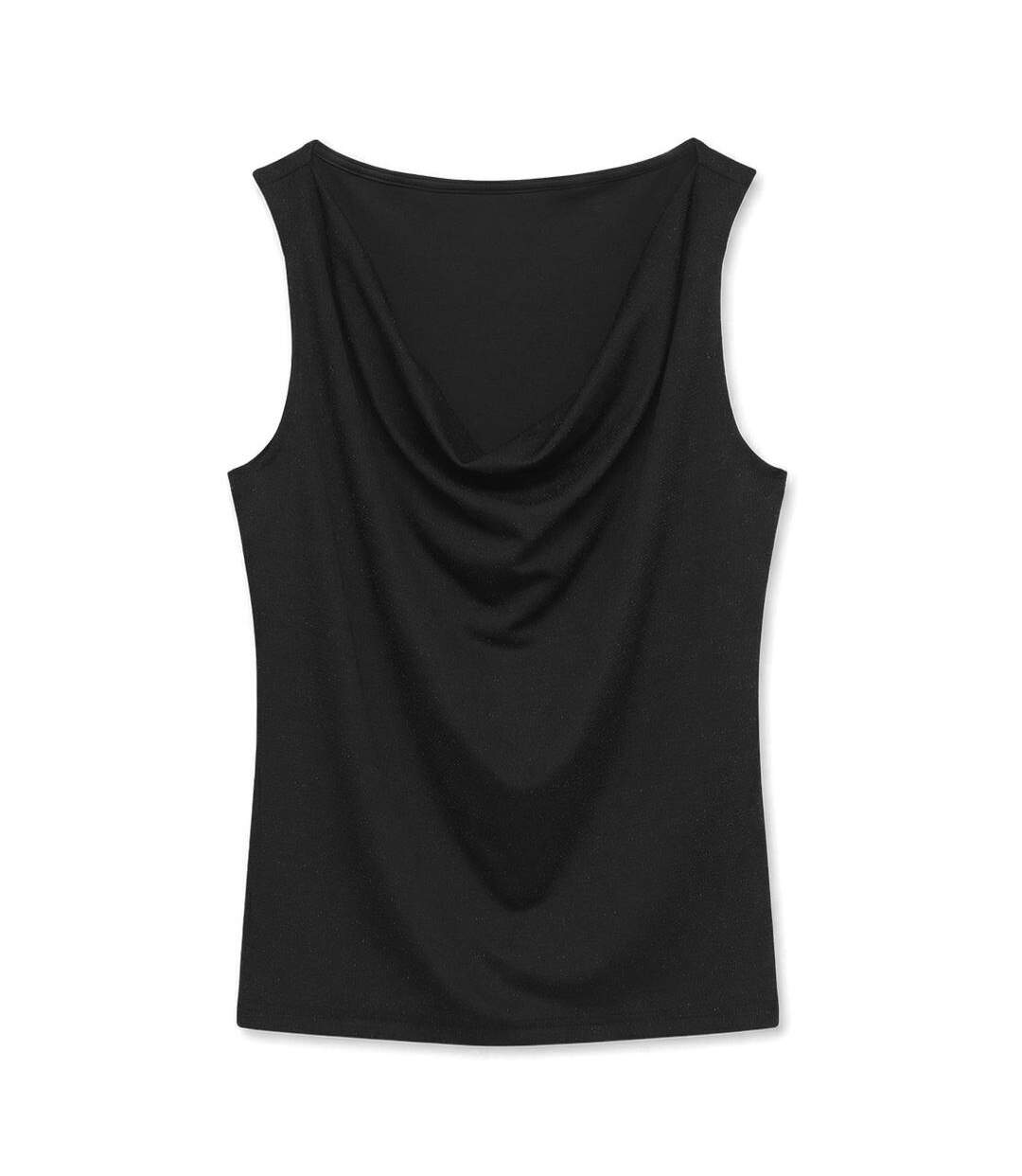 Débardeur scintillant noir femme vero moda kanva-2