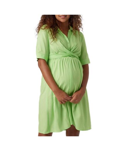 Robe de Grossesse Verte Femme Mamalicious Leline - L