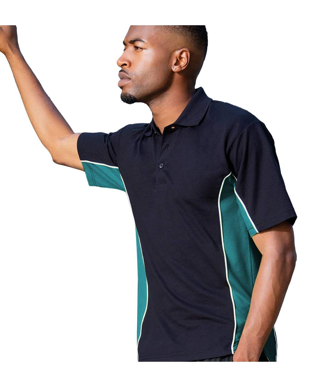 Polo à manches courtes homme bleu marine/turquoise GAMEGEAR-2