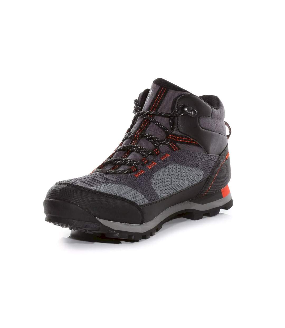 Bottines de marche blackthorn evo homme gris foncé / rouge orangé Regatta-1