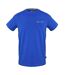 Mens Signature Embroidered T-shirt Sky Aquascutum-1