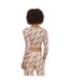 Haut Court Manches Longues Originals Femme Beige Adidas-2