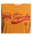 T-shirt Orange Femme Superdry Script Style Coll - 34-2